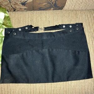 Vintage black uniform belt